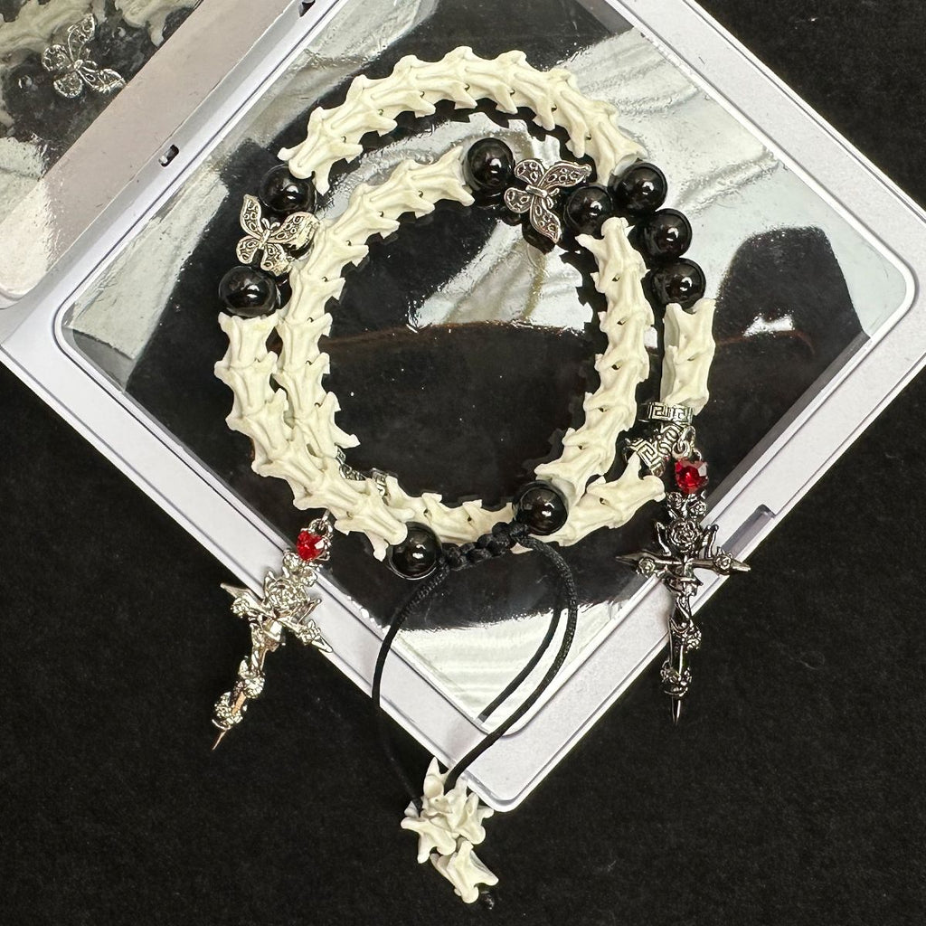 Natural Snake Bone Bracelet: Minimalist Handmade Jewelry