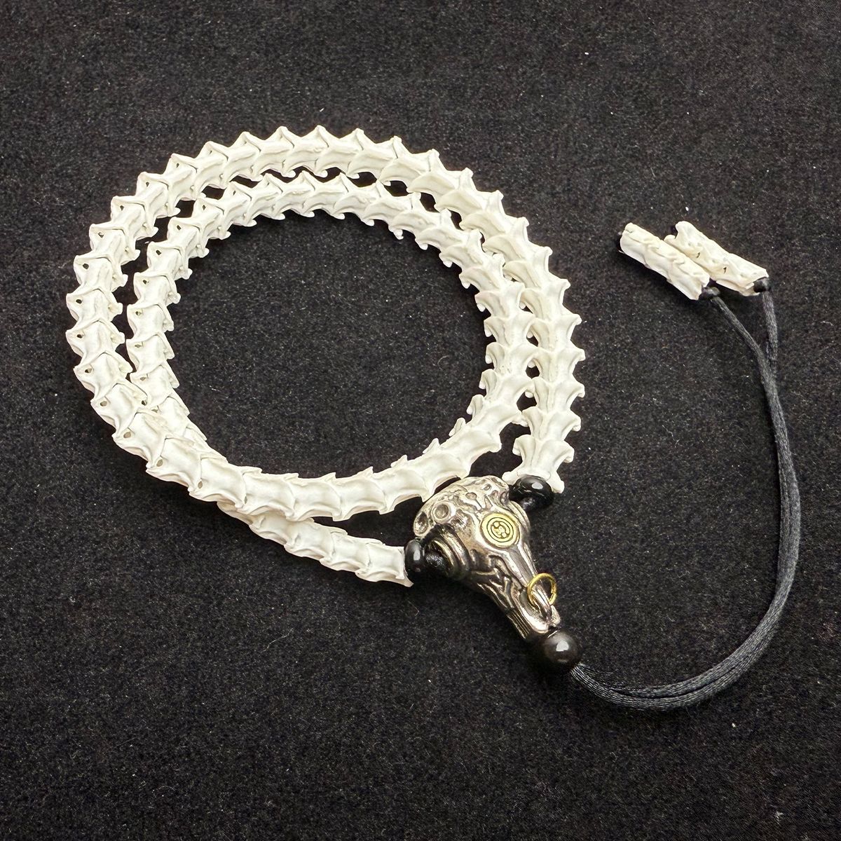 Handcrafted Snake Vertebrae Bracelet – Unique Gothic Accessory for Men & Women