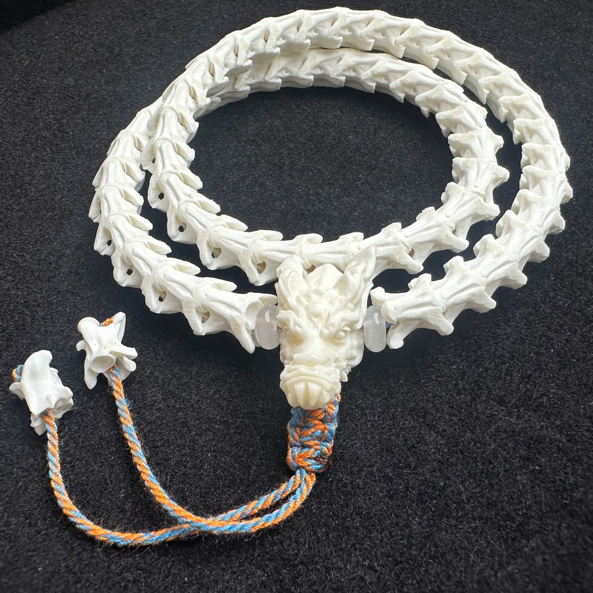 Unique Snake Bone Wrap Bracelet – Gothic Fashion Statement Jewelry