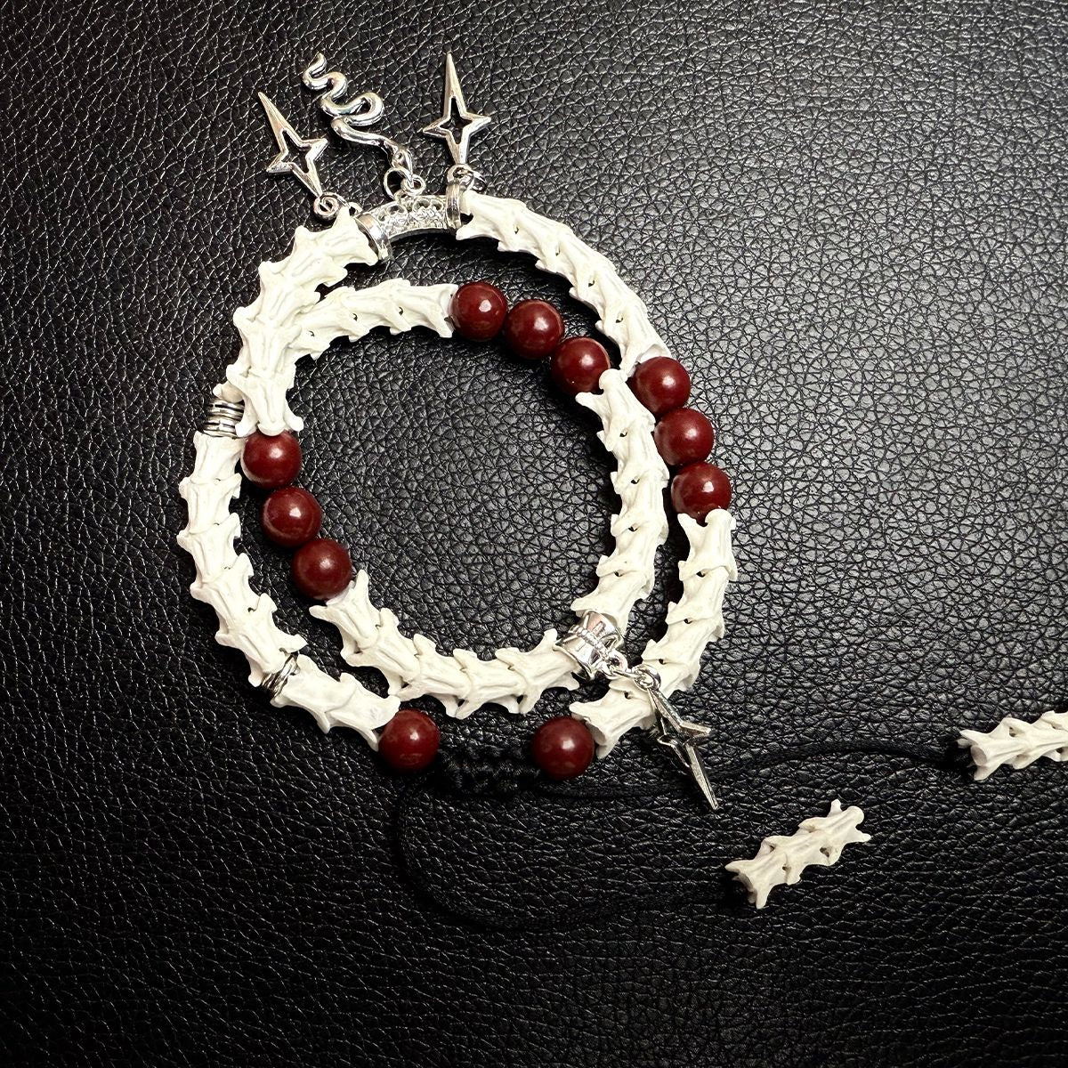 Original natural snake bone bracelet niche simple bracelet couple jewelry high-end gift