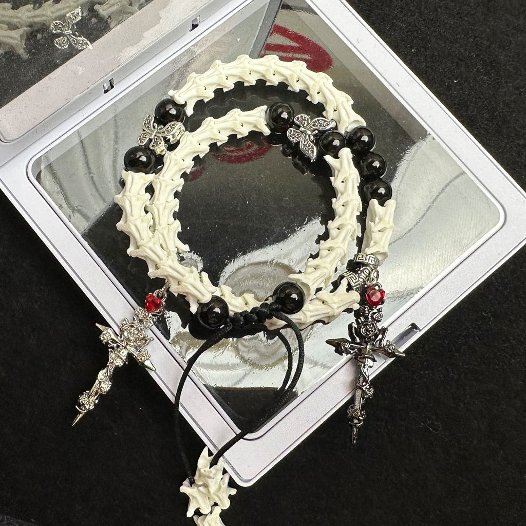 Natural Snake Bone Bracelet: Minimalist Handmade Jewelry