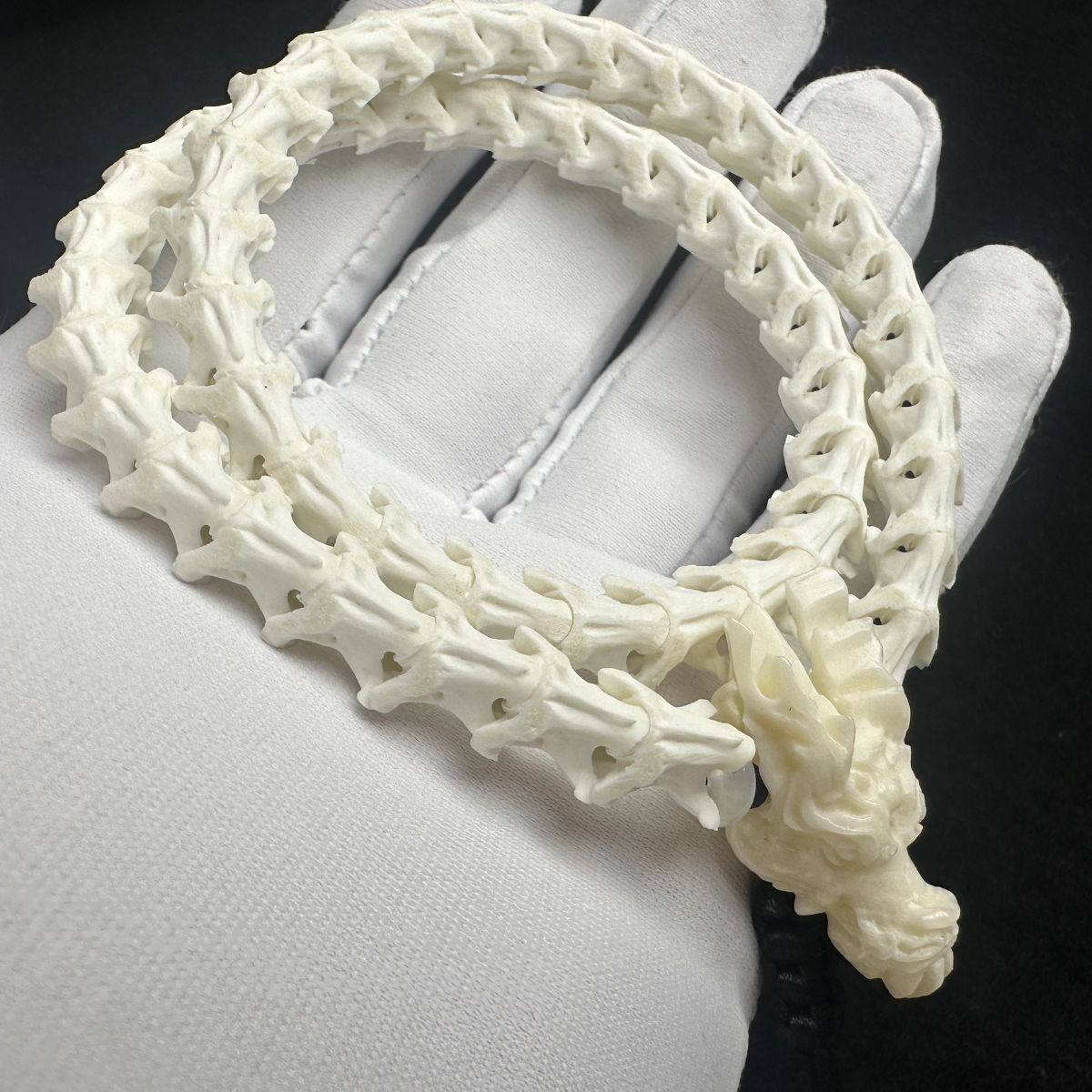 Unique Snake Bone Wrap Bracelet – Gothic Fashion Statement Jewelry