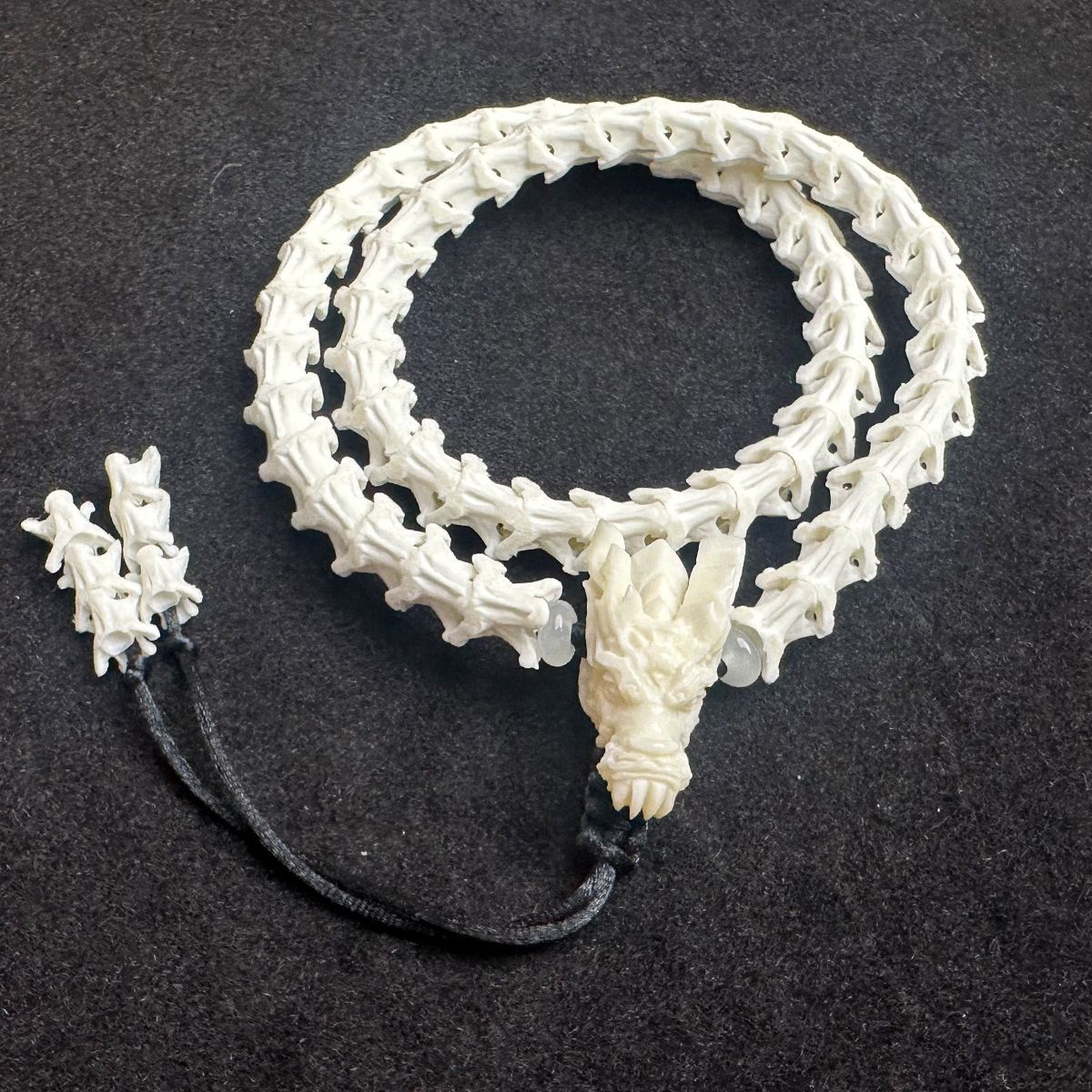 Unique Snake Bone Wrap Bracelet – Gothic Fashion Statement Jewelry