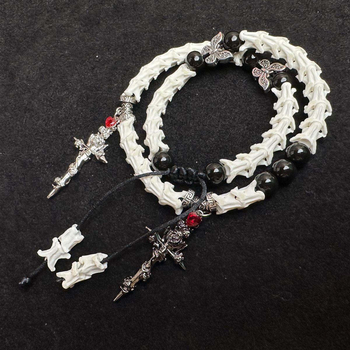 Natural Snake Bone Bracelet: Minimalist Handmade Jewelry