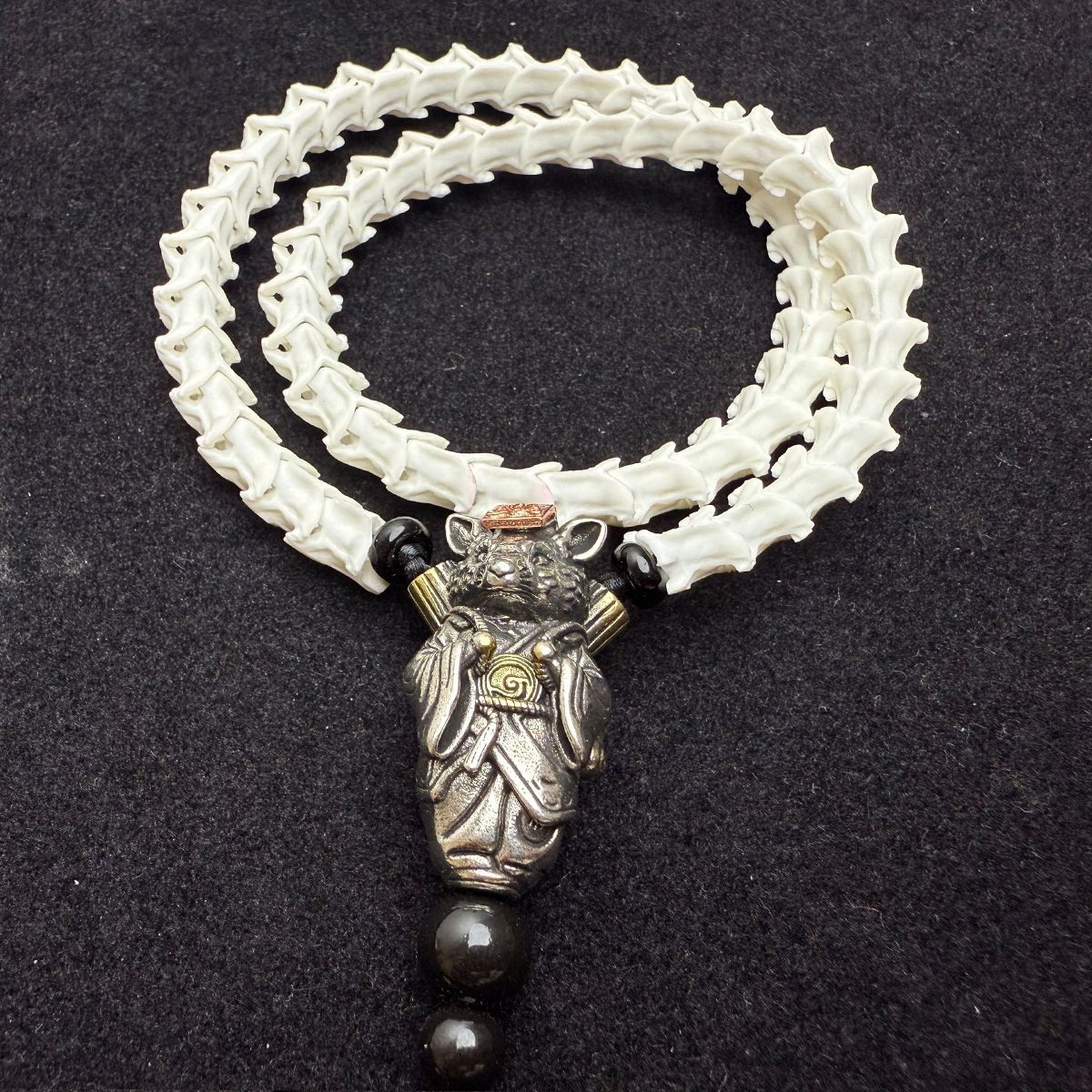 Handcrafted Snake Vertebrae Bracelet – Unique Gothic Accessory for Men & Women