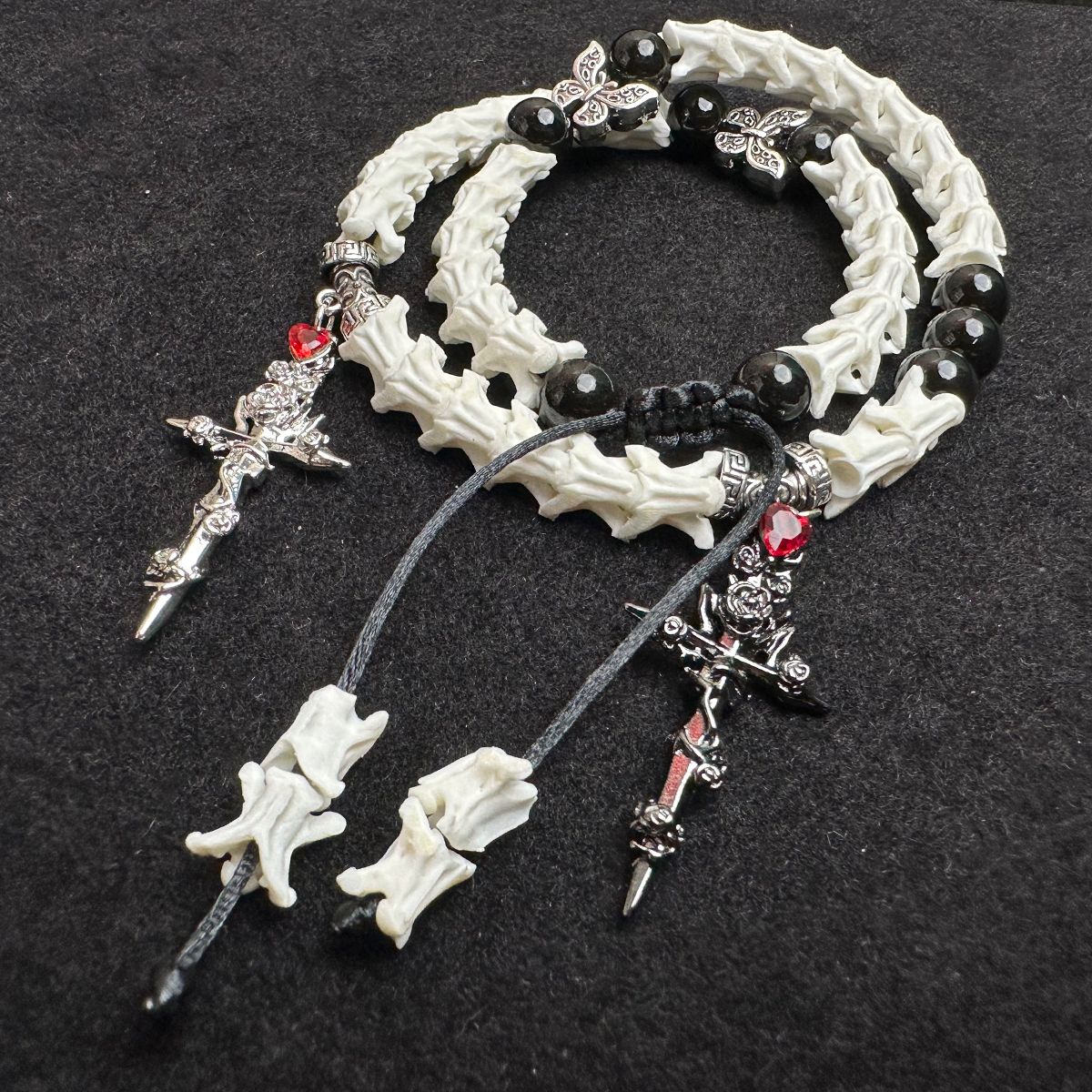 Natural Snake Bone Bracelet: Minimalist Handmade Jewelry