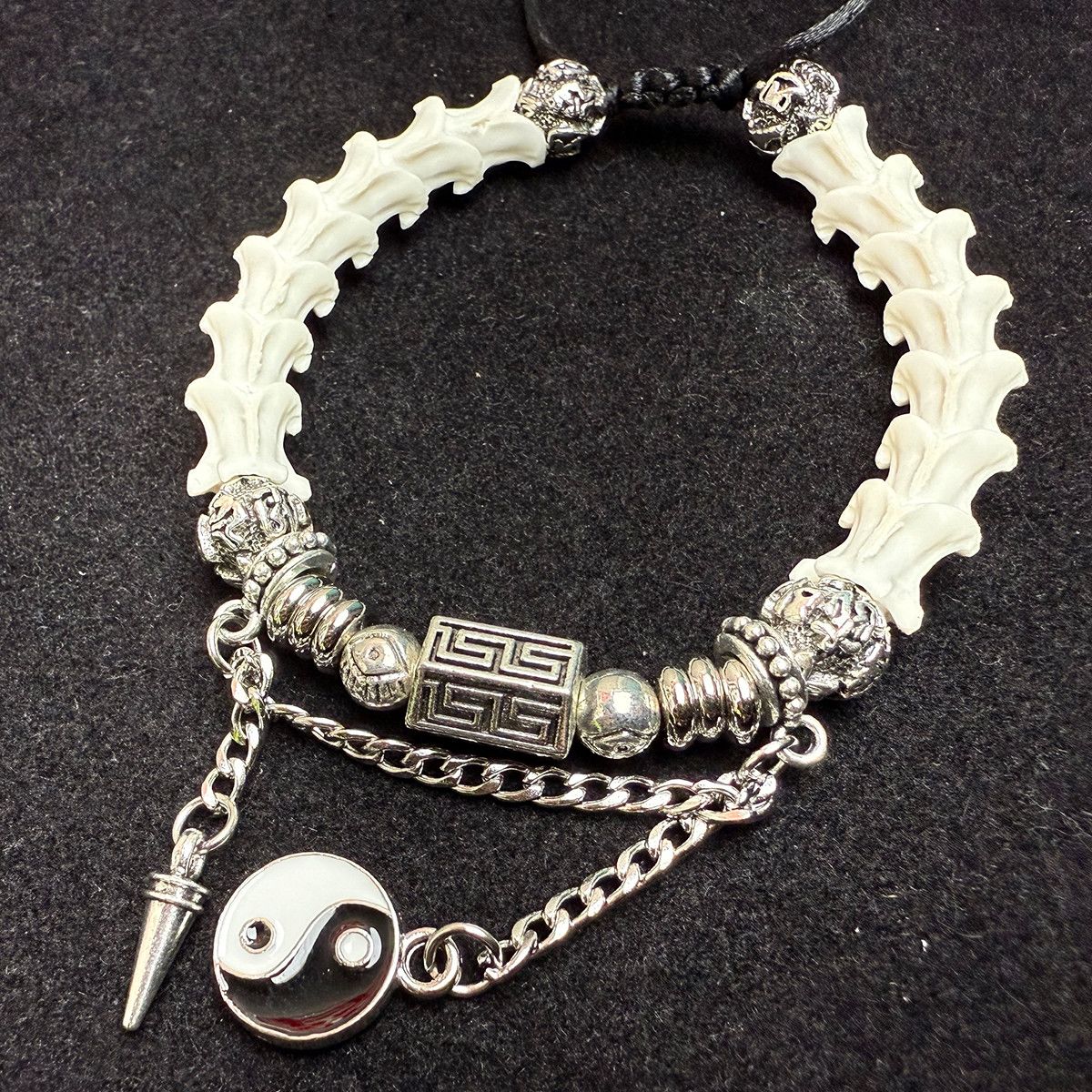 Natural Snake Bone Bracelet: Minimalist Handmade Jewelry