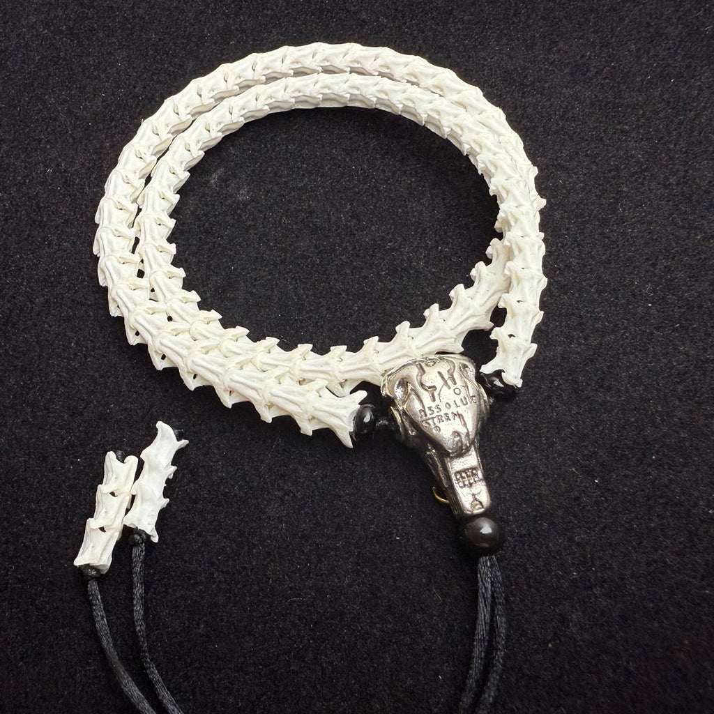 Handcrafted Snake Vertebrae Bracelet – Unique Gothic Accessory for Men & Women