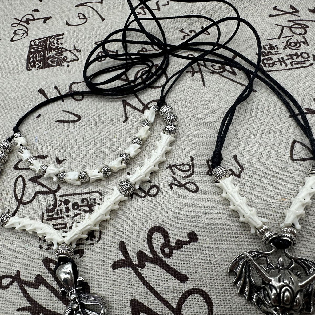 Elegant Snake Bone Necklace – Unique & Timeless Jewelry