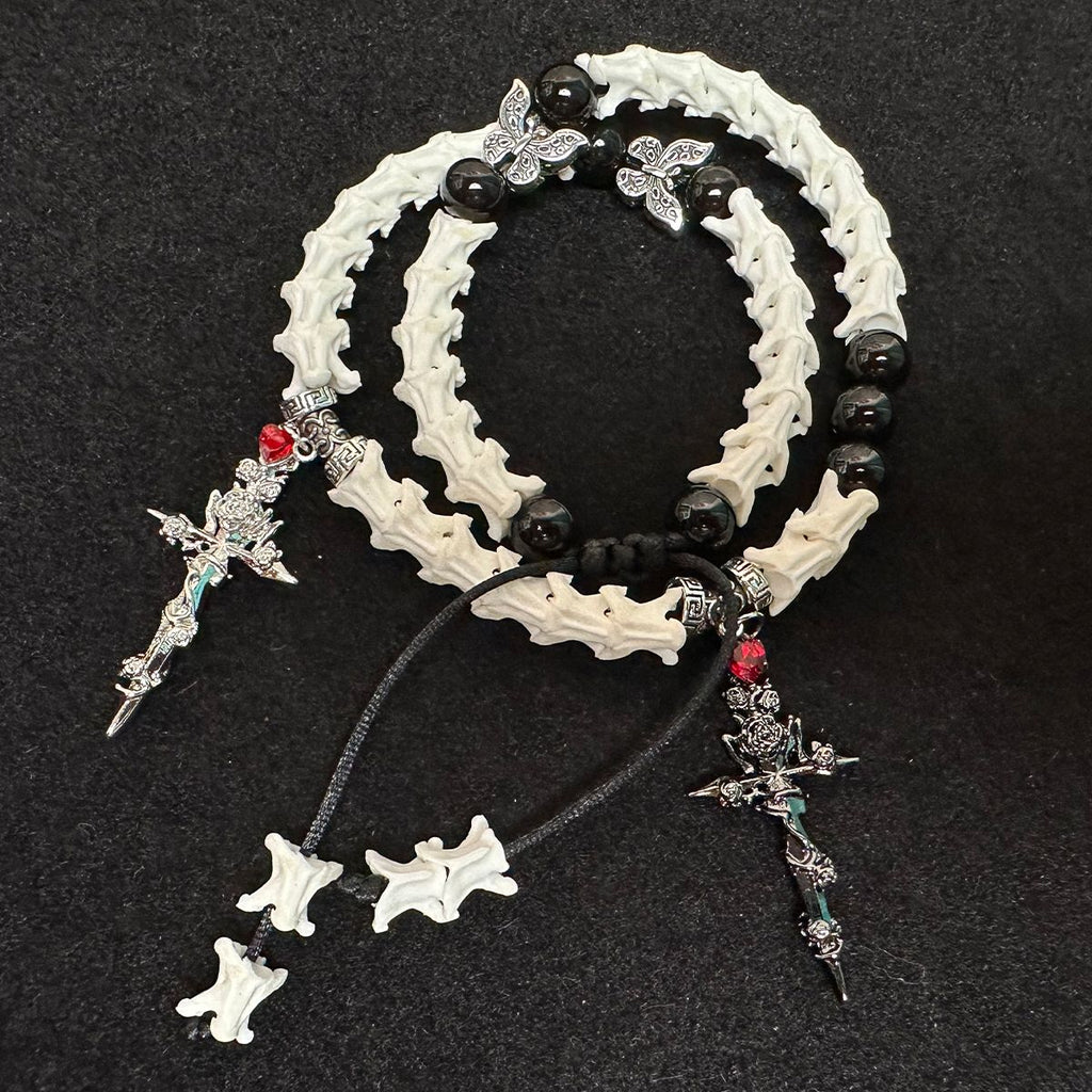 Natural Snake Bone Bracelet: Minimalist Handmade Jewelry